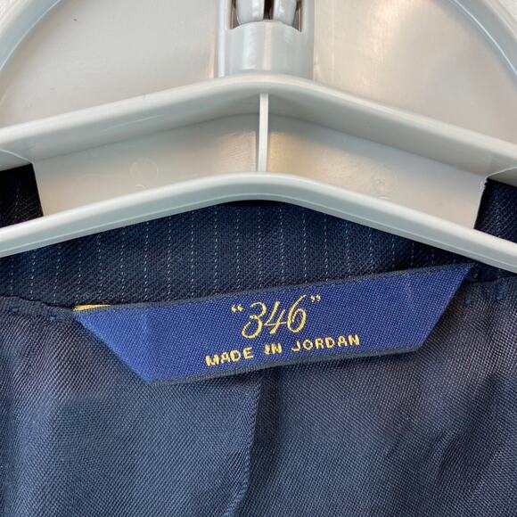 346 Brooks Brothers Blue Stretch Wool Two-Button Suit Jacket Blazer Size 45R - Picture 6 of 13